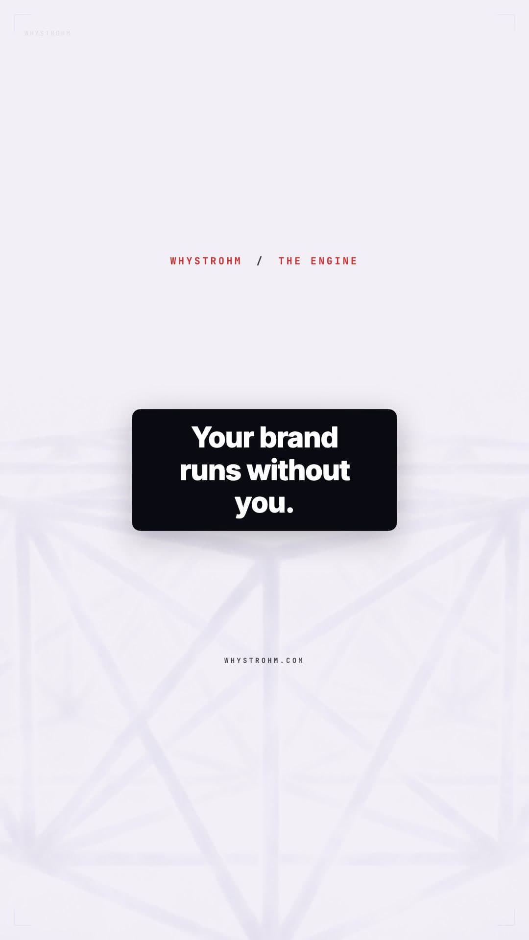 The Engine — WhyStrohm mission video